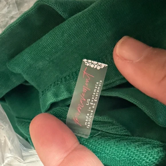 Free People Green Restoration Layer NWOT - Picture 10 of 15